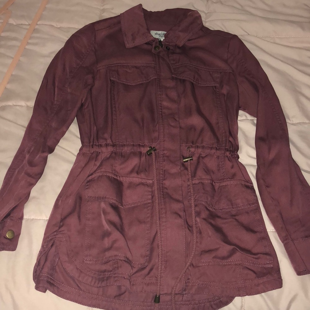 Charlotte Russe Cinched Anorak Top/Jacket